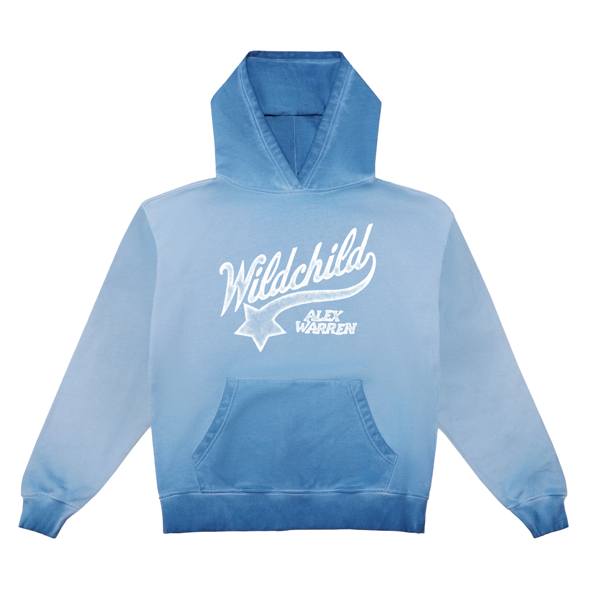 Wildchild Oil Wash Blue Hoodie | Alex Warren