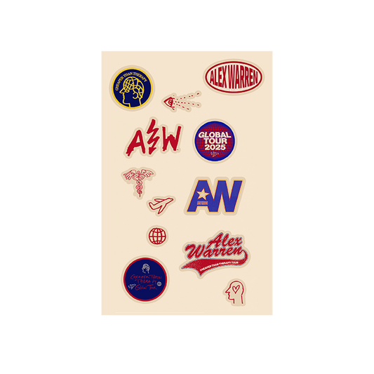 Alex Warren Sticker Sheet
